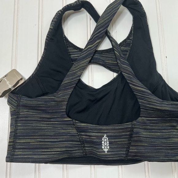 Free People Movement Sports Bra Women Small Strut Cross Back Black Combo NEW 79 - Picture 5 of 5